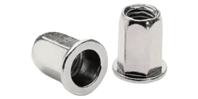 Rivet Nuts Full Hex Body Flange Head Inox